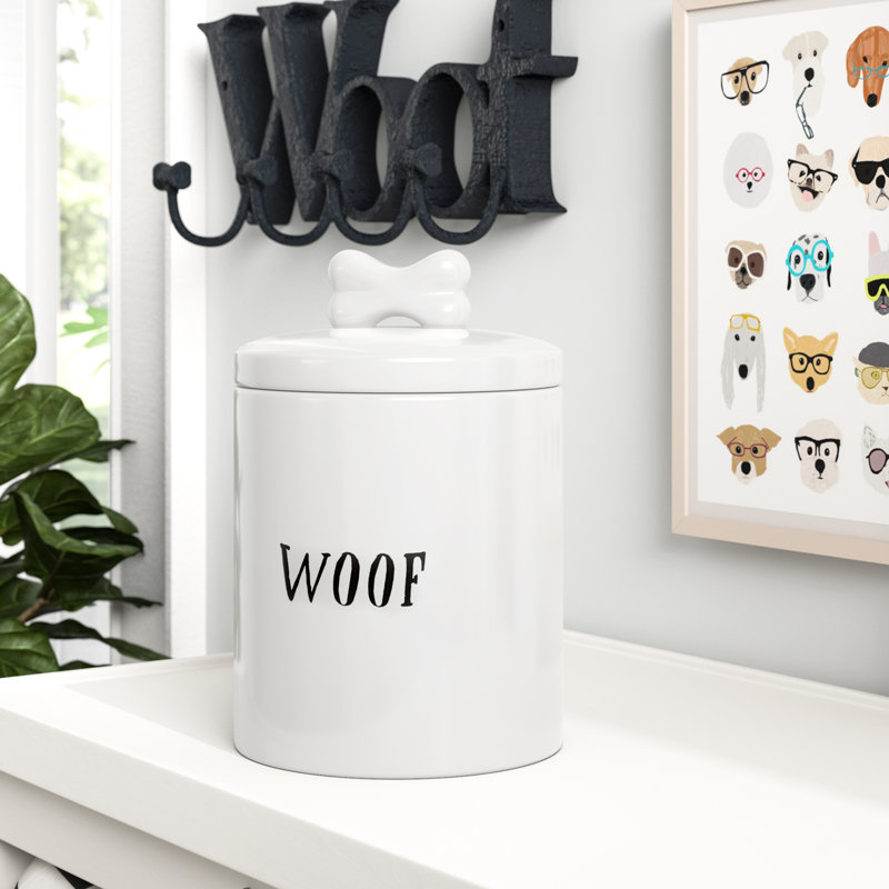 Modern dog treat jar best sale